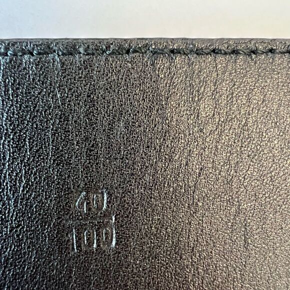 Prada Black Leather Belt with Silver Buckle - Picture 6 of 10